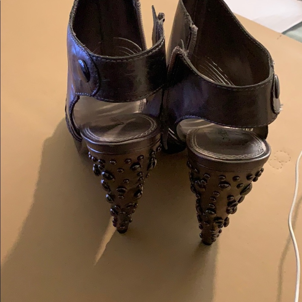 Bebe Gold and silver high heels